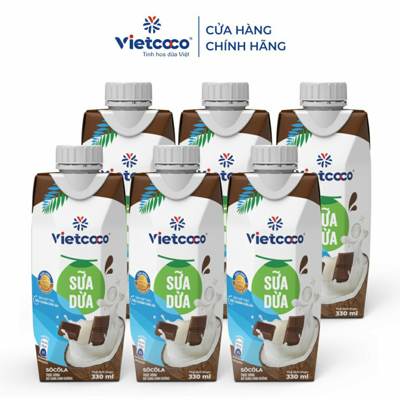 Sữa Dừa Socola Vietcoco Hộp 330ml