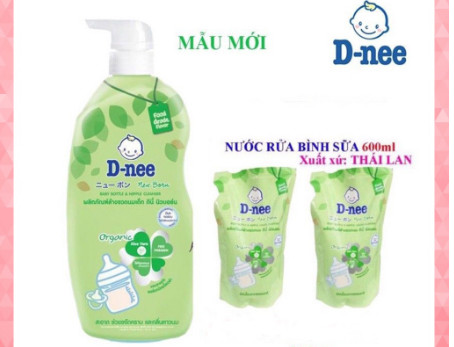 [Nội Địa Thái] Nước rửa bình sữa Dnee Organic 600ml