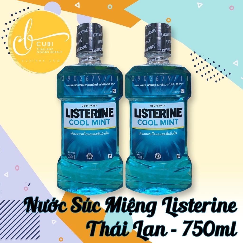 Nước Súc Miệng Listerine Thái Lan 750ML