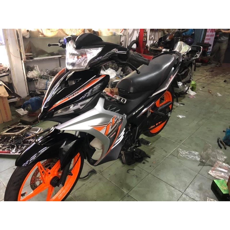 Tem rời exciter 135 Lc cam bạc đen