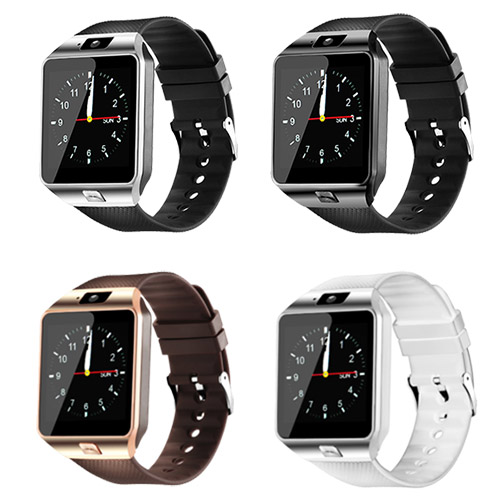 Đồng hồ thông minh Smartwatch DZ09 (Đen viền đen)