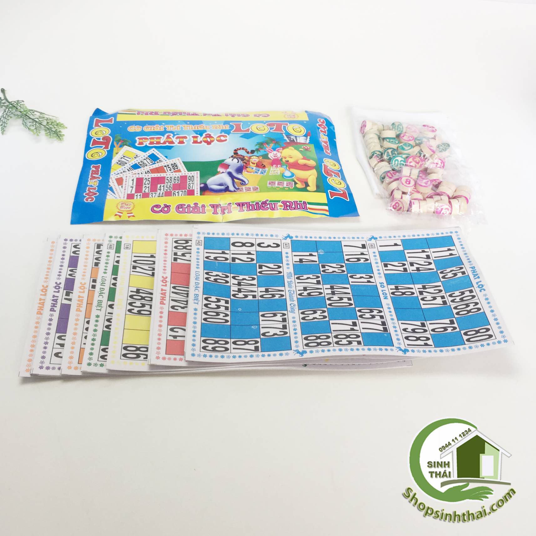 [HCM]Bộ cờ lô tô bằng giấy số bằng gỗ