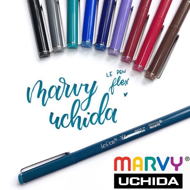 Set 6 bút brush calligraphy MARVY LePen Flex