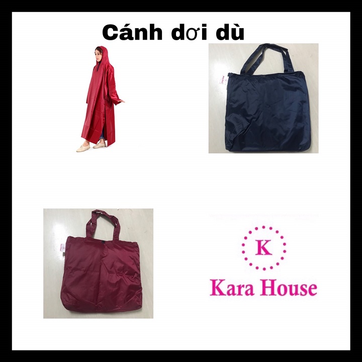 [HCM]Áo Mưa Cánh Dơi Vải Dù Chống Thấm Cao Cấp