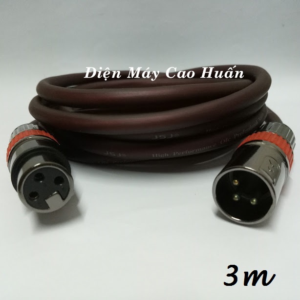 [HCM]Dây micro Jack canon XLR đực ra XLR cái 3m