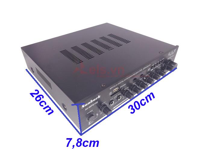 Ampli Bluetooth Sunbuck MP618E Kèm 2 Micro