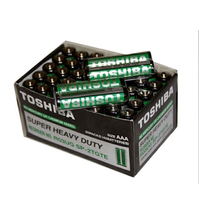 Set 2 viên pin Toshiba 3A, Cặp pin AAA