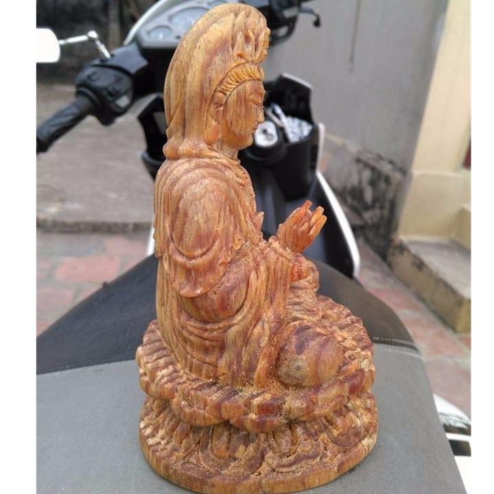 Tượng gỗ Phật bà để taplo - Gỗ Huyết long