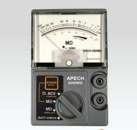 Apech 2000mω, 1000V Insulation Resistance Meter