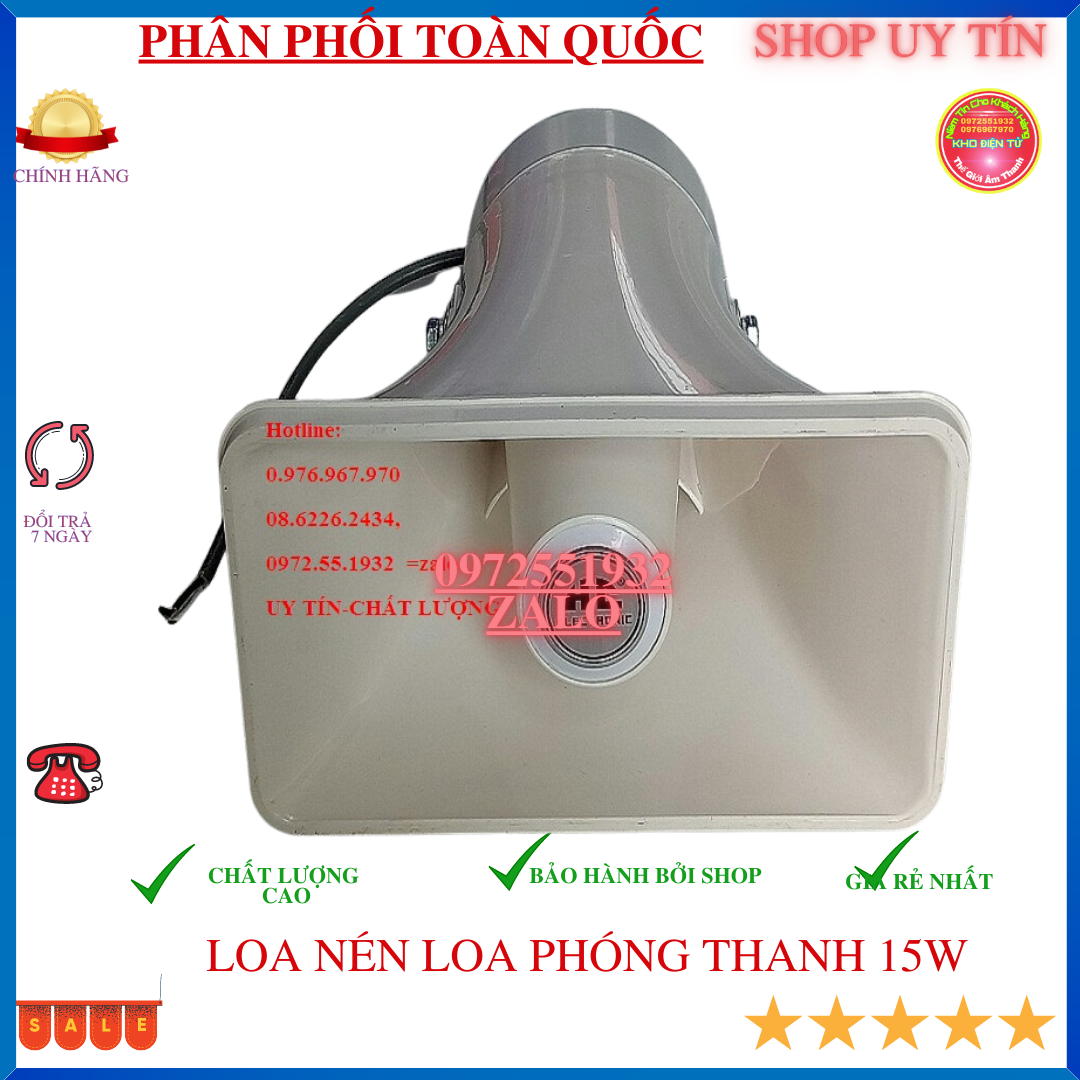 Loa bán hàng -thông báo - Loa nén 15W