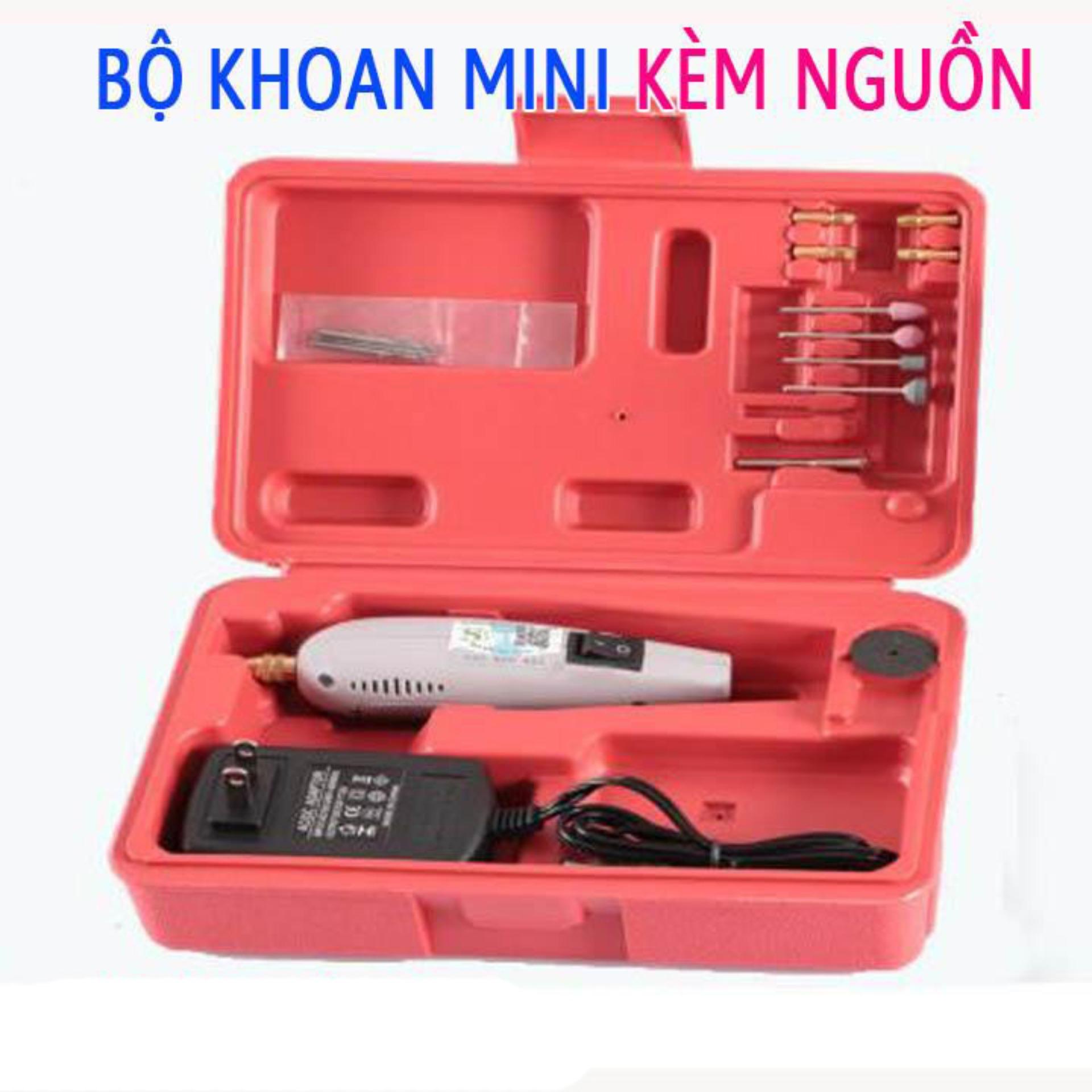 Máy khoan mini 12V Kèm Nguồn