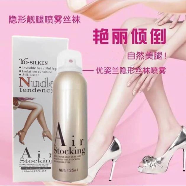 Kem che khuyết điểm tất phun Air Stocking 125ml che sẹo khuyết điểm lưng