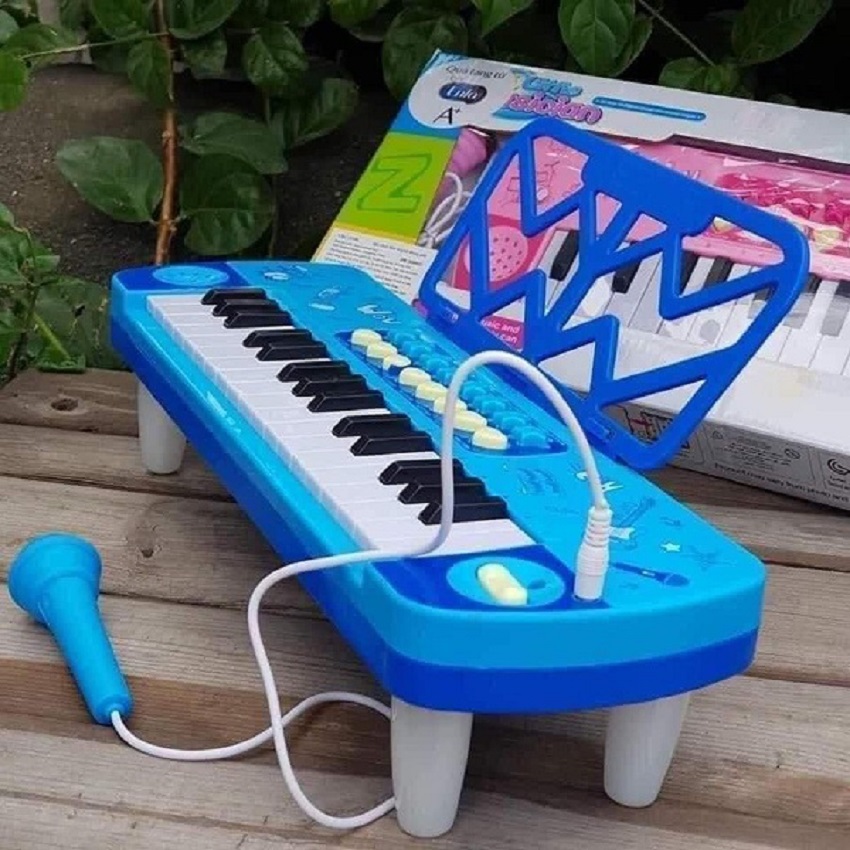 Đàn kèm mic cho Bé Có Đèn Nhạc Và Micro Chuẩn Âm