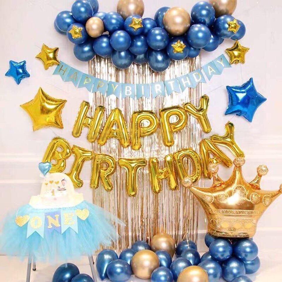 (KÈM RÈM) set trang trí sinh nhật