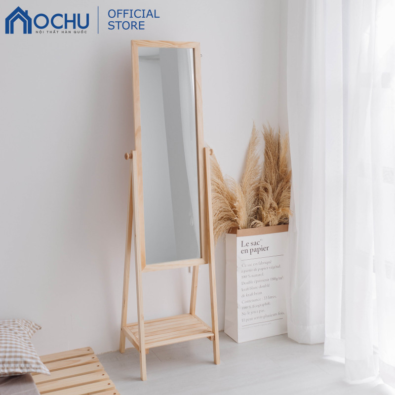 Gương Kệ Soi Toàn Thân Khung Gỗ OCHU - Mirror Shelf
