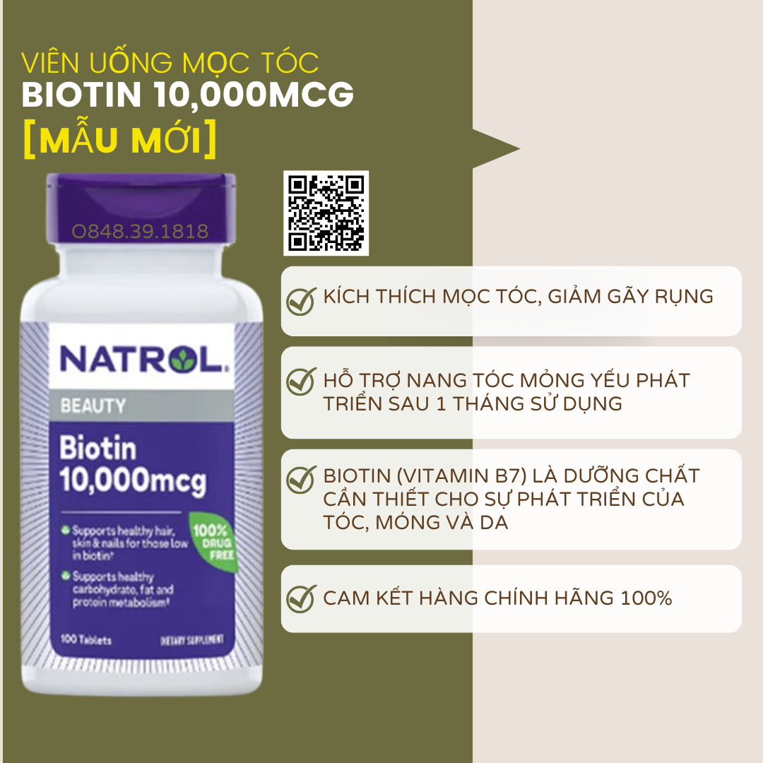 [HCM]Minoxidil 5% Bọt Mọc Râu Nhanh + Biotin 10000mcg