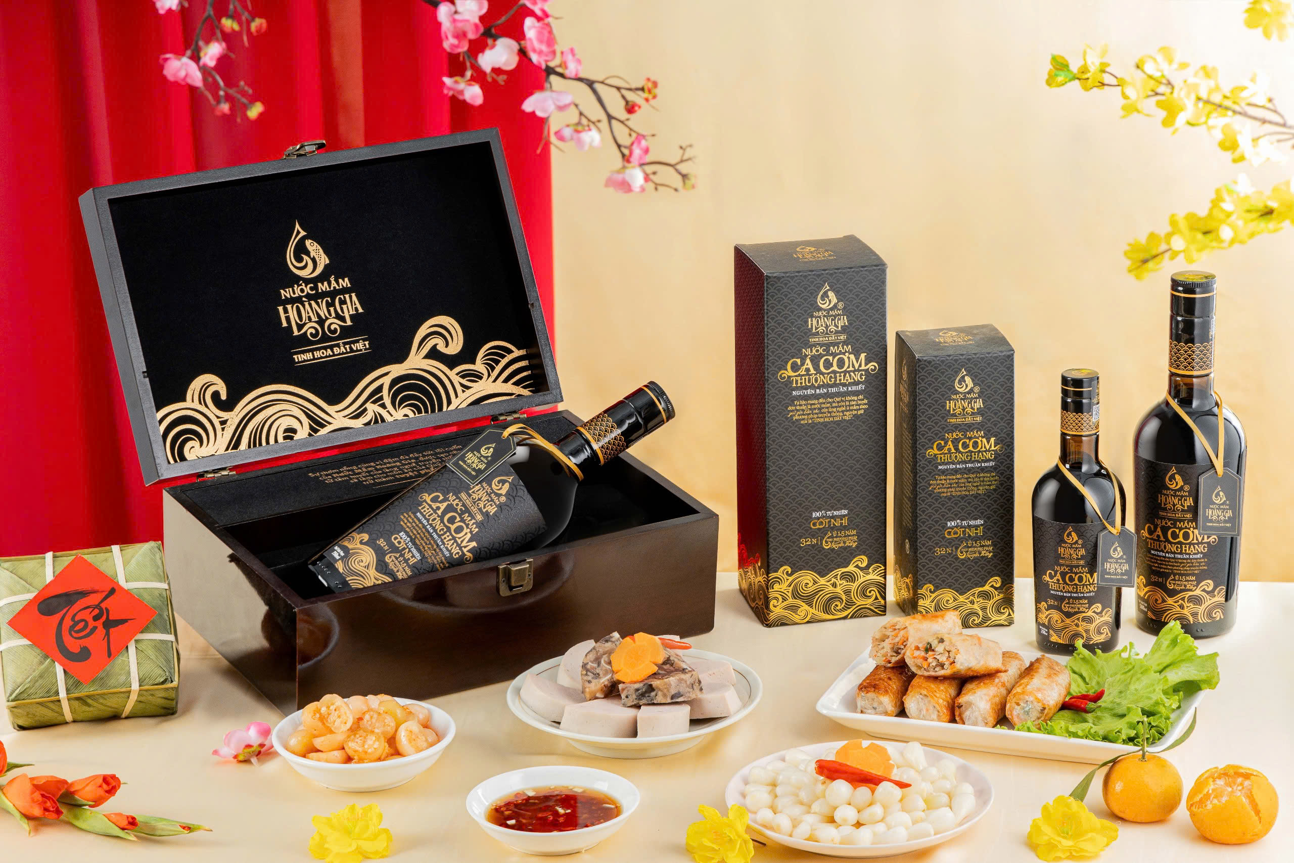 [Hộp giấy 750ml] Nước mắm cá cơm thượng hạng Hoàng Gia  – Quà tặng ẩm thực cao cấp​
