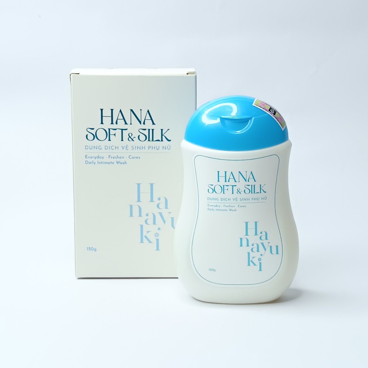 Mẫu Mới Dung dịch vệ sinh Hanayuki Xanh và Hồng 150ml