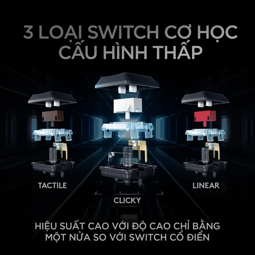 Bàn Phím Không Dây Logitech G913 TKL Lightspeed Wireless RGB