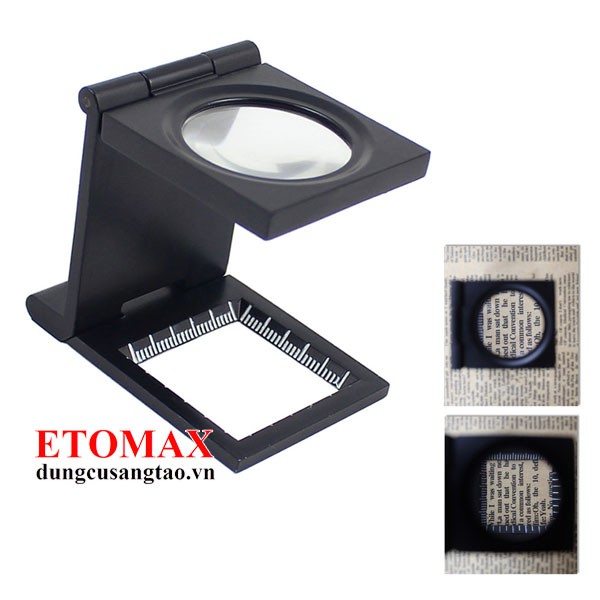 Kính Lúp Mini  Có Thước Đo-10X