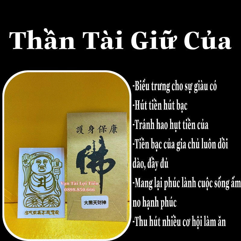 [HCM]Linh Phù Dán Thần Tài Giữ Của
