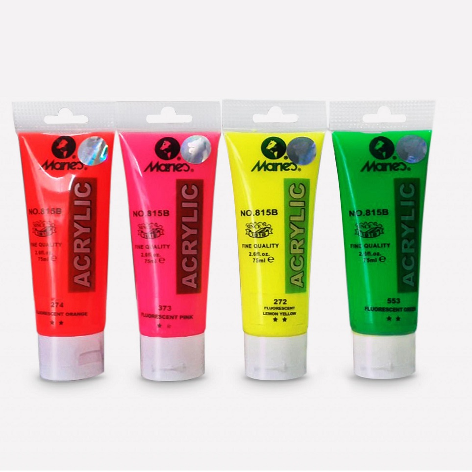 [P2] BÁN LẺ - MÀU ACRYLIC MARIE'S TUÝP 75 ML (VẼ TRÊN GIẤY, TƯỜNG, GỖ, VẢI, KÍNH...)