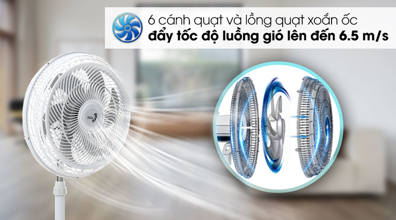 Quạt lửng Turbo Asia ATB1601 ( Tặng cọ sơn Thanh Bình)