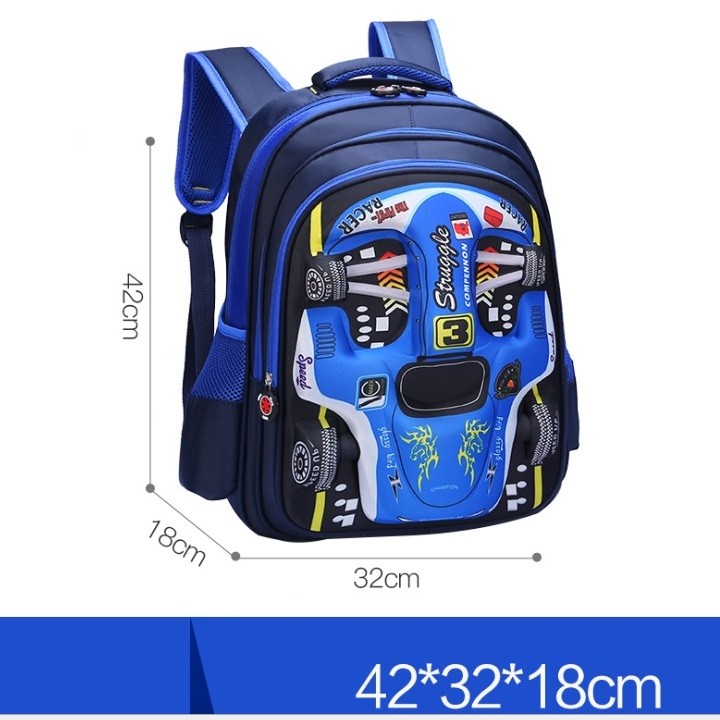 Balo học sinh hình ô tô 3D size 42 cm