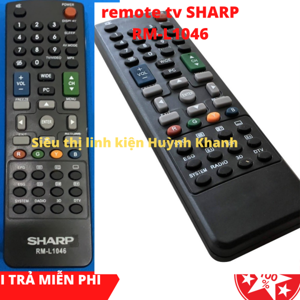 Bảng giá REMOTE TV SHARP RM-L1046 SIÊU BỀN ĐẸP CHÍNH HÃNG
