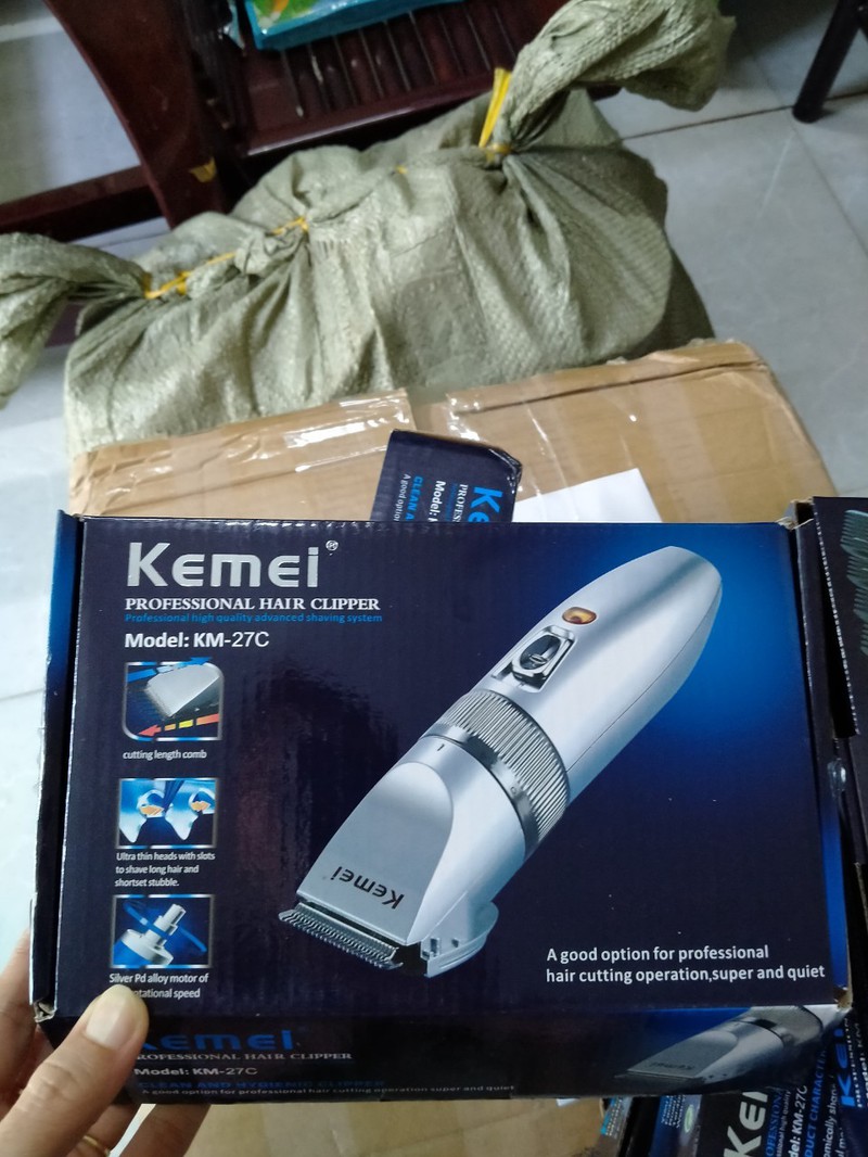 Tông đơ cắt tóc - tạo kiểu tóc thời trang Kemei KM-27C