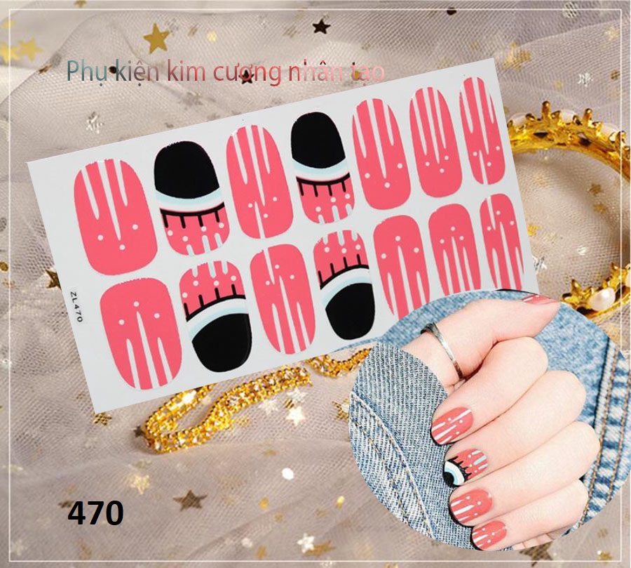 Miếng dán móng phong cách nhật bản trend p1