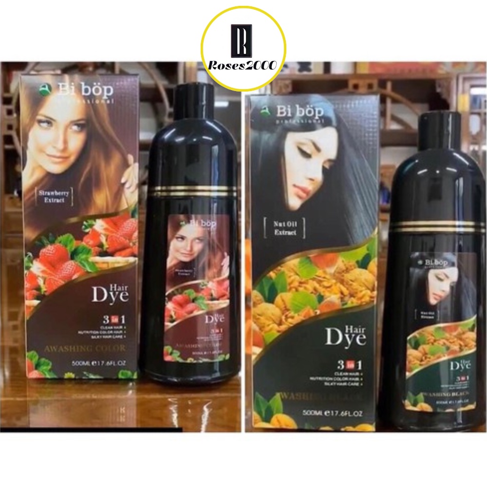 Dầu Gôi Phủ Bạc Bi Bốp Đen-Nâu 500ml