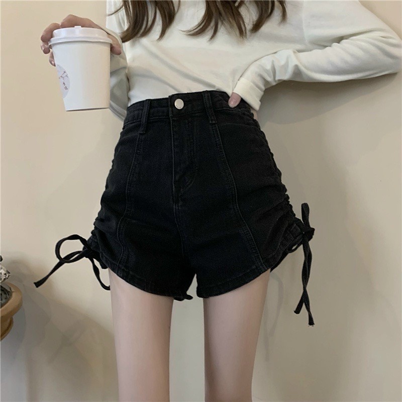 QUẦN SHORT NỮ DÂY RÚT 2 BÊN HÔNG CO GIÃN