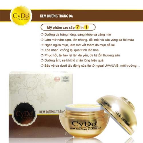 KEM DƯỠNG TRẮNG DA GIỮ ẨM CYDO 16G