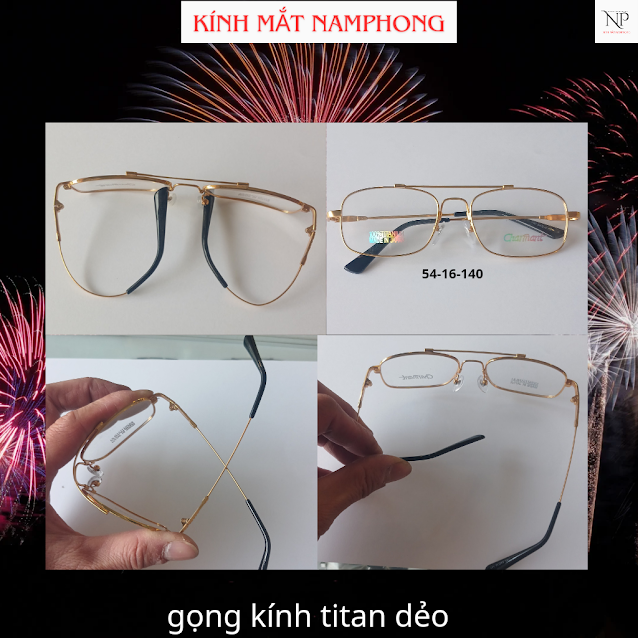 Gọng kính titanium Dẻo CHAMANT lắp kính cận, viễn