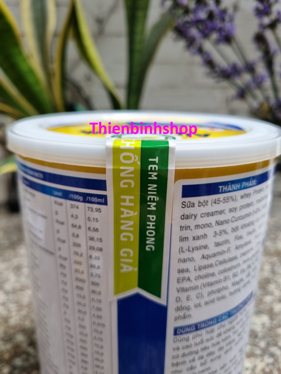 [900gr/hộp-Date 2026] Sữa bột ALPHAMILK NANO CURCUMIN NẤM LIM XANH.