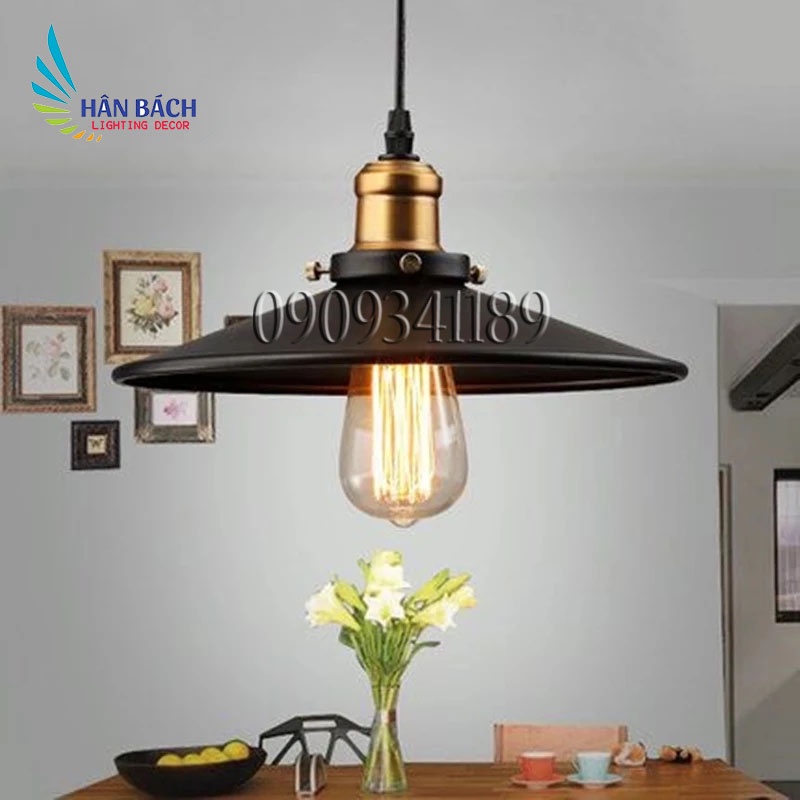 Đèn thả trần trang trí hình đĩa ( Chưa bóng )