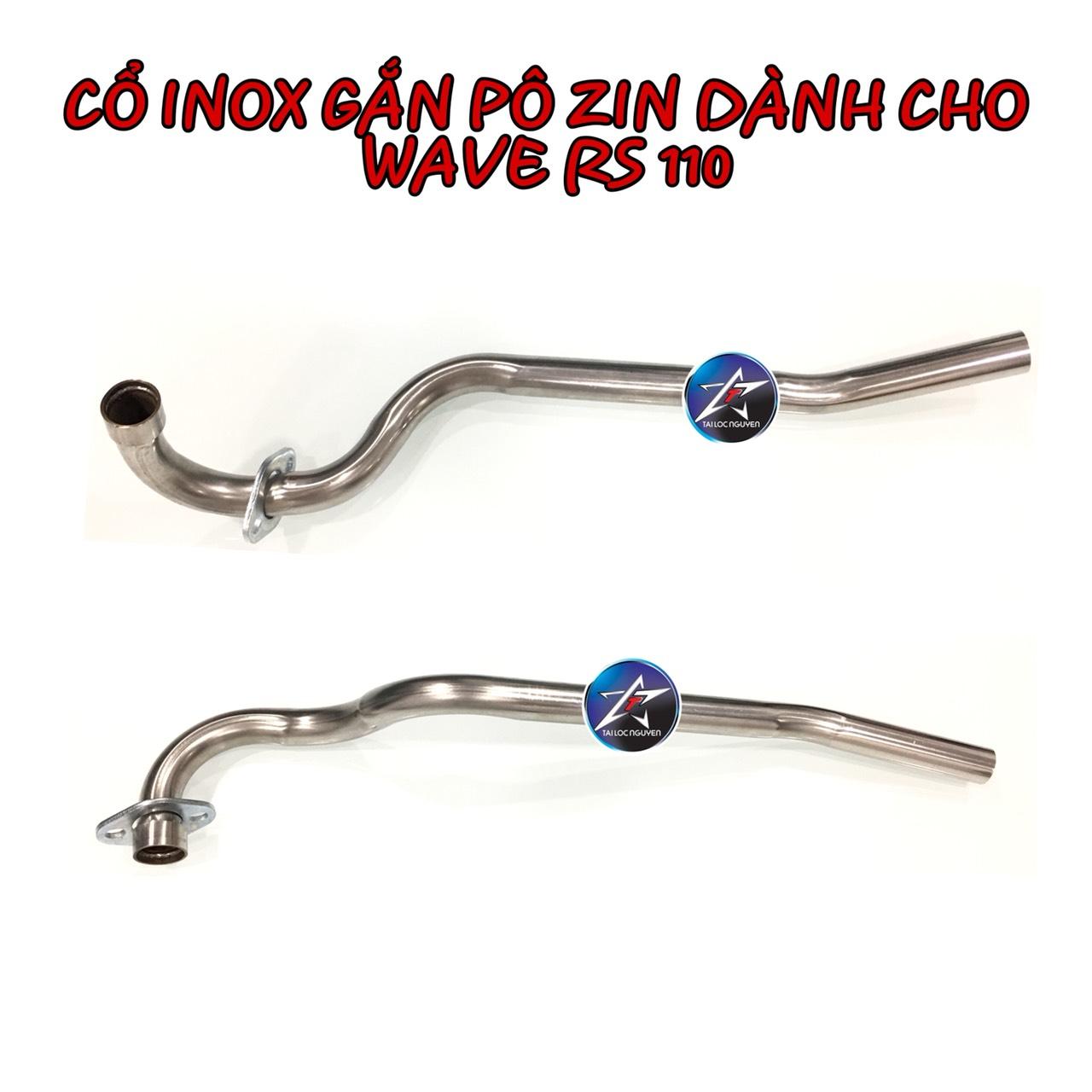 [HCM]CỔ PÔ INOX 304 GẮN PÔ ZIN WAVE RSX 110
