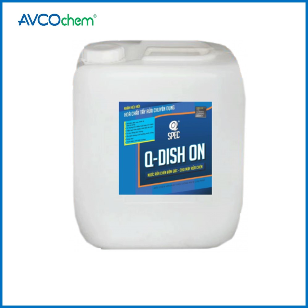 Nước Rửa Chén Dùng Cho Máy Q-DISH ON - can 20 lít - AVCOchem - Q-SPEC