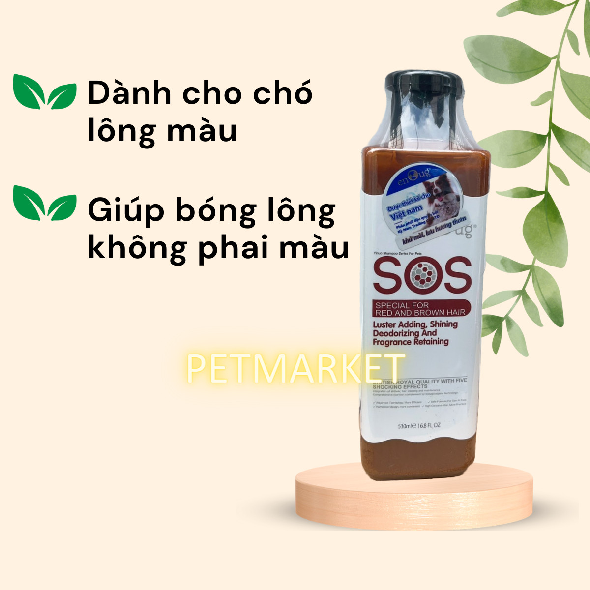 SỮA TẮM SOS CHO THÚ CƯNG CHAI 530ML