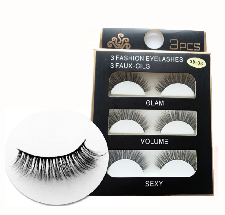 Mi Giả Lông Mi Chồn 3D siêu tự nhiên (Hộp 3 cặp)