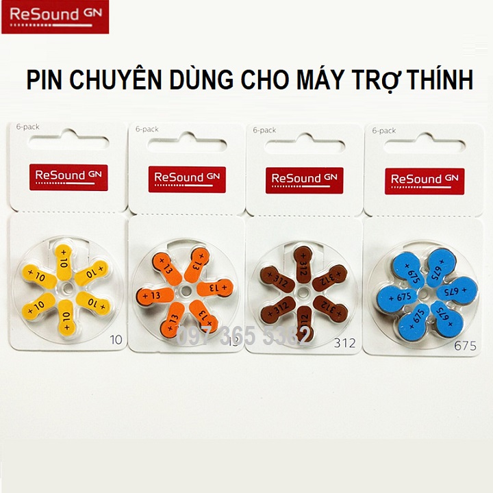 Pin máy trợ thính ReSound A10 PR70 P70