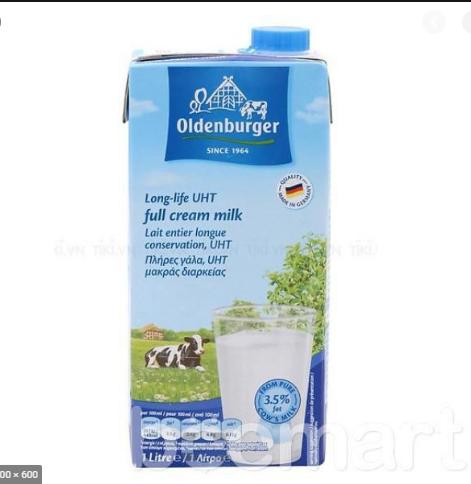 Sữa tươi tiệt trùng nguyên kem Oldenburger 1L
