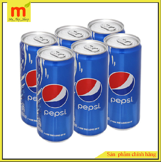 6lon nước ngọt Pepsi Cola 330ml