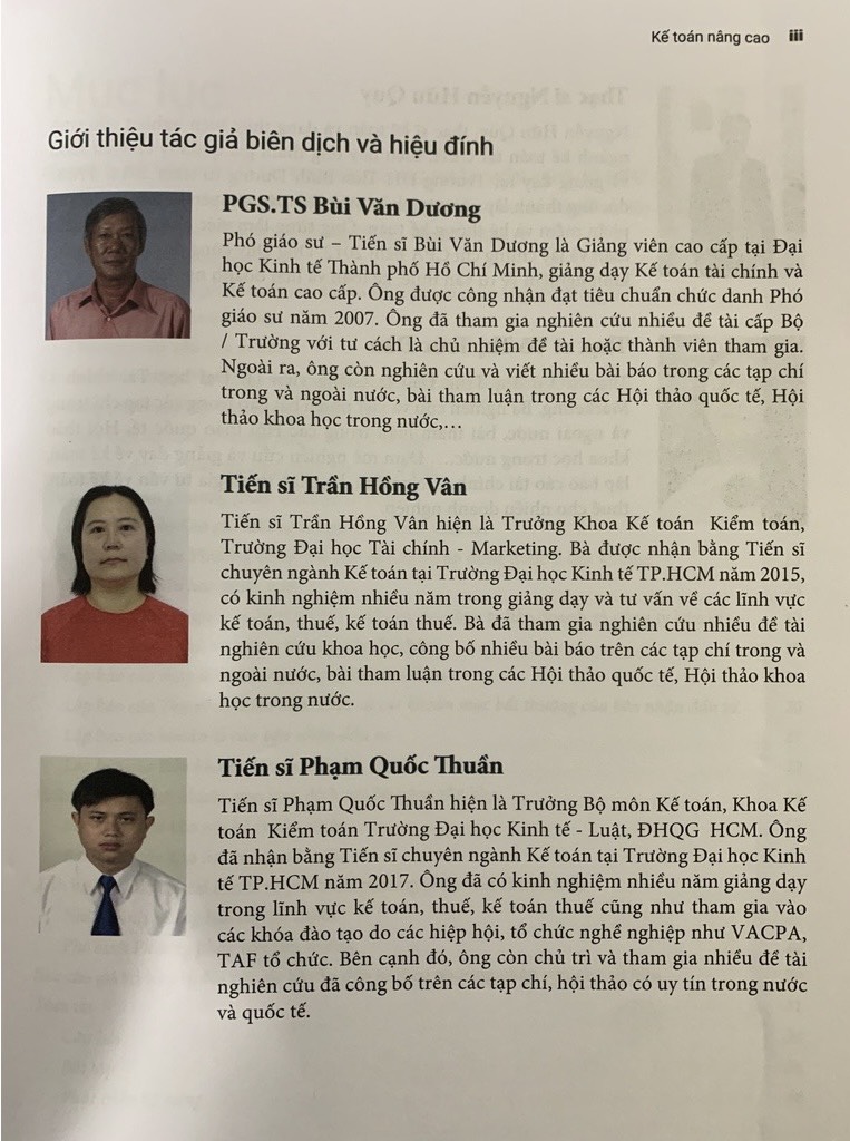 Kế Toán Nâng Cao