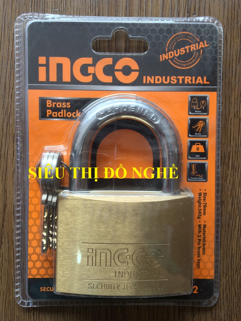 Ổ khóa 70mm Ingco DBPL0702