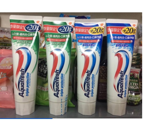 {Cộng thêm 20G giá ko đổi} Kem đánh răng Aquafresh Nhật