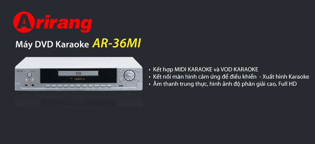 [HCM]Đầu Karaoke Arirang AR-36MI (Trắng)