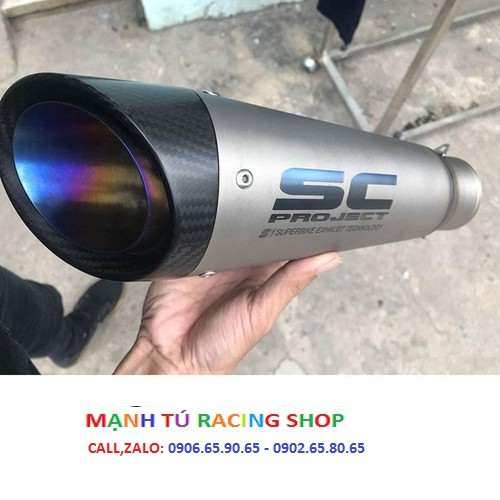 Pô xe máy sc - pô xe máy exciter titan sc - pô độ xe winner x - pô xe máy cao cấp