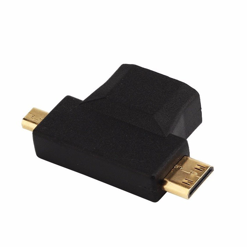 Đầu Chuyển Mini / Micro HDMI to HDMI 3in1
